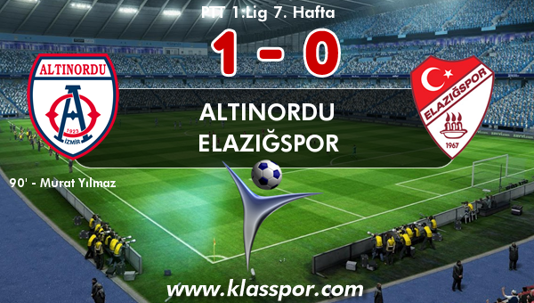 Altınordu 1 - Elazığspor 0