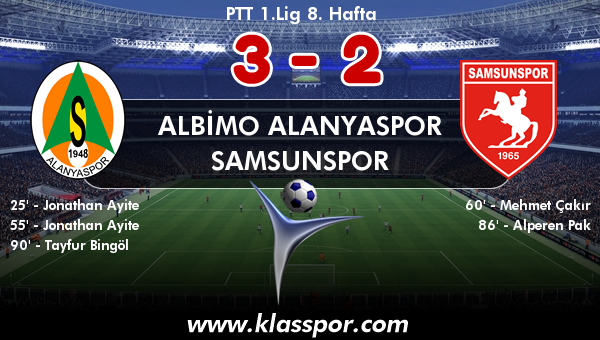 Albimo Alanyaspor 3 - Samsunspor 2