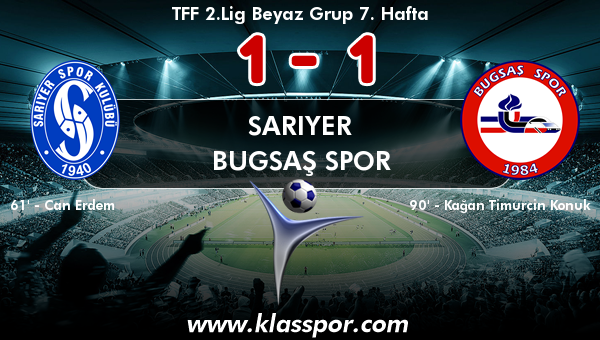 Sarıyer 1 - Bugsaş Spor 1