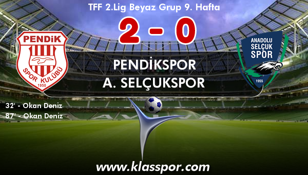 Pendikspor 2 - A. Selçukspor 0