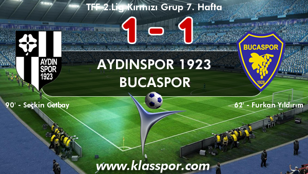 Aydınspor 1923 1 - Bucaspor 1