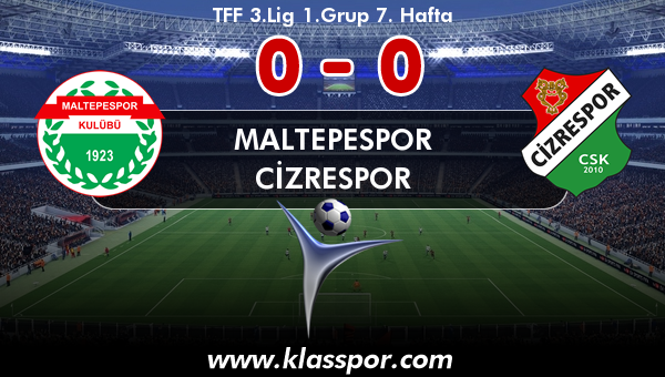 Maltepespor 0 - Cizrespor 0