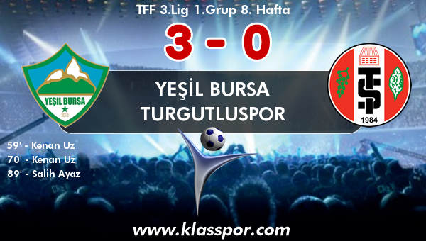 Yeşil Bursa 3 - Turgutluspor 0