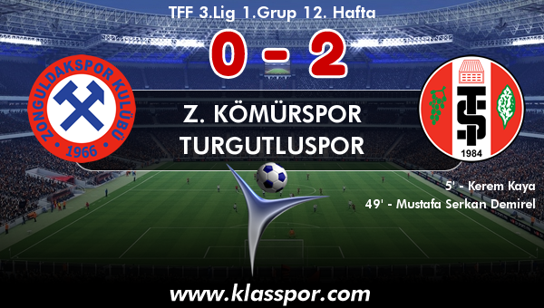 Z. Kömürspor 0 - Turgutluspor 2