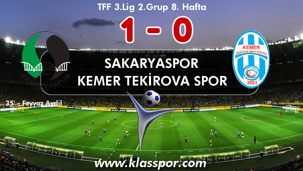 Sakaryaspor 1 - Kemer Tekirova Spor 0