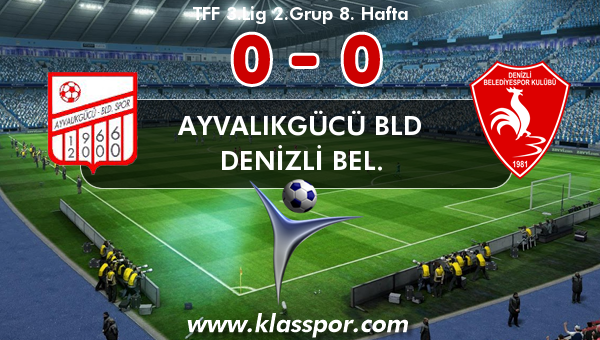 Ayvalıkgücü Bld 0 - Denizli Bel. 0