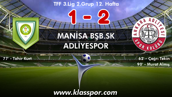 Manisa BŞB.SK 1 - Adliyespor 2