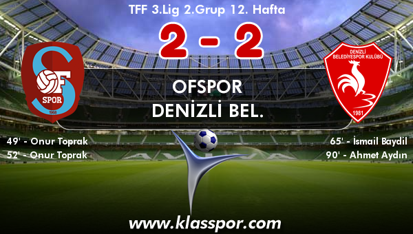 Ofspor 2 - Denizli Bel. 2