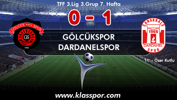 Gölcükspor 0 - Dardanelspor 1