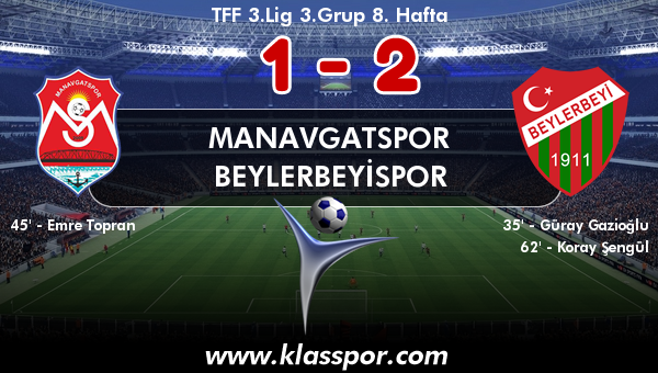 Manavgatspor 1 - Beylerbeyispor 2