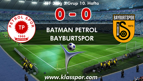 Batman Petrol 0 - Bayburtspor 0