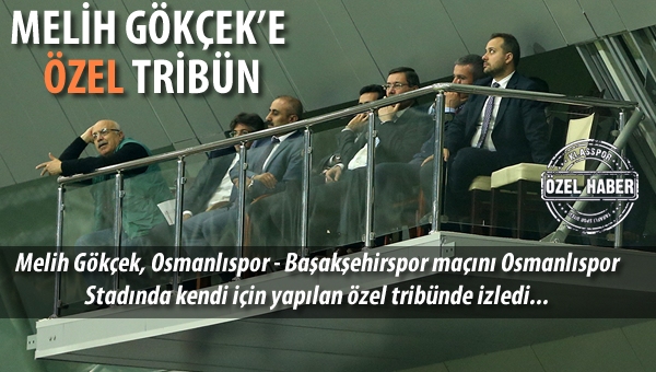 Osmanlıspor Stadında Melih Gökçek tribünü...