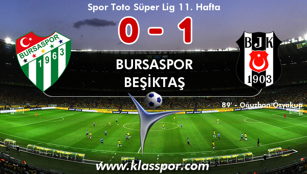 Bursaspor 0 - Beşiktaş 1