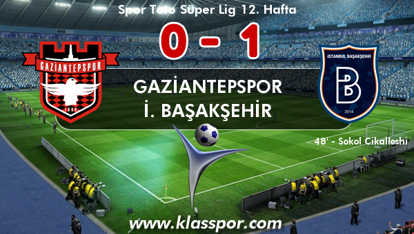 Gaziantepspor 0 - İ. Başakşehir 1
