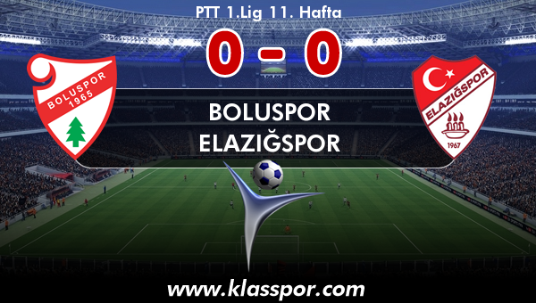 Boluspor 0 - Elazığspor 0