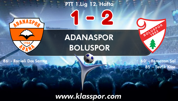 Adanaspor 1 - Boluspor 2