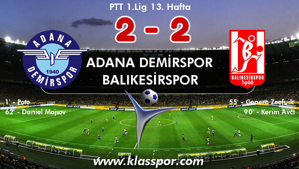 Adana Demirspor 2 - Balıkesirspor 2