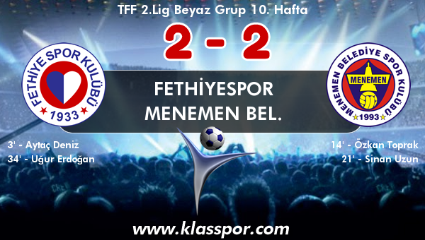 Fethiyespor 2 - Menemen Bel. 2