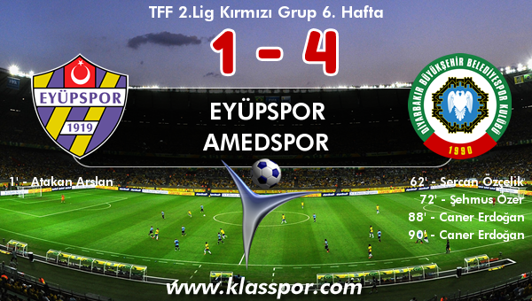 Eyüpspor 1 - Amedspor 4