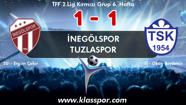 İnegölspor 1 - Tuzlaspor 1