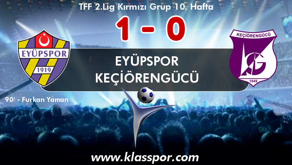 Eyüpspor 1 - Keçiörengücü 0