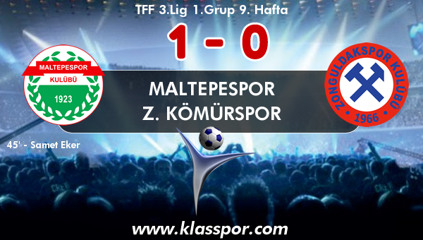 Maltepespor 1 - Z. Kömürspor 0