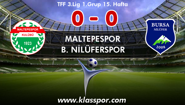 Maltepespor 0 - B. Nilüferspor 0