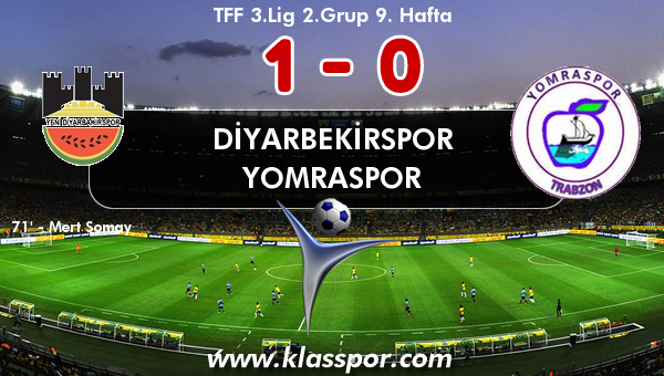 Diyarbekirspor 1 - Yomraspor 0