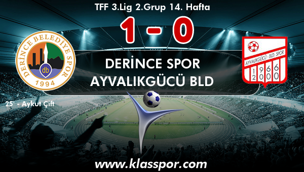 Derince Spor 1 - Ayvalıkgücü Bld 0