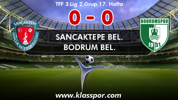 Sancaktepe Bel. 0 - Bodrum Bel. 0