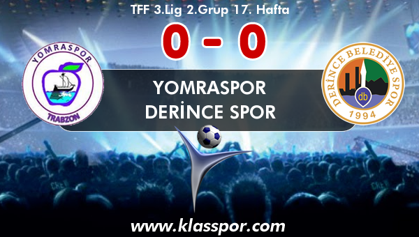 Yomraspor 0 - Derince Spor 0