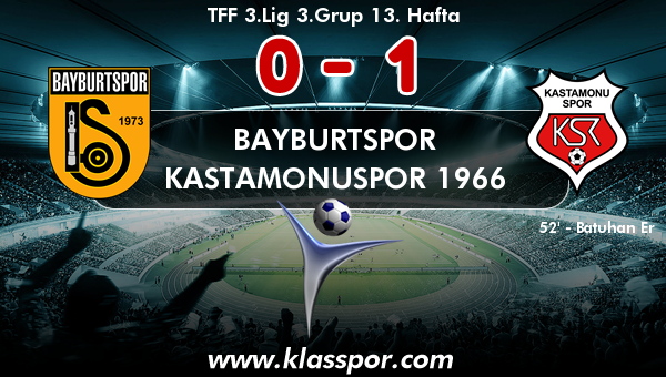 Bayburtspor 0 - Kastamonuspor 1966 1