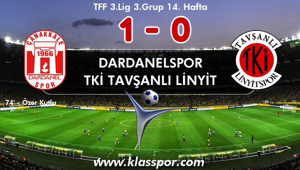 Dardanelspor 1 - TKİ Tavşanlı Linyit 0