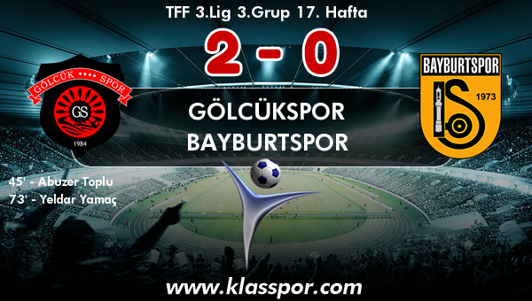 Gölcükspor 2 - Bayburtspor 0