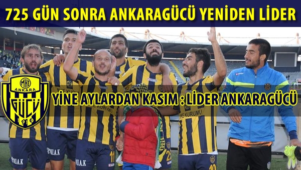 Ankaragücü, liderlik için 725 gün bekledi