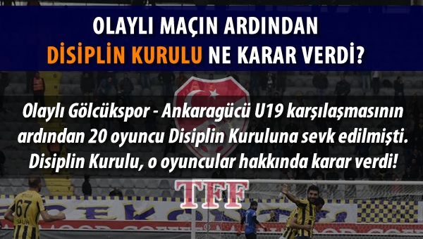 Olaylı maç için disiplin kurulu ne karar verdi?