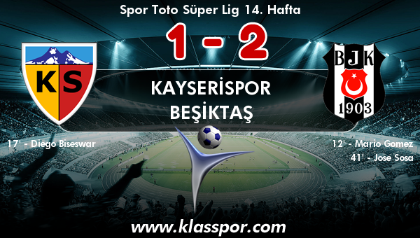 Kayserispor 1 - Beşiktaş 2