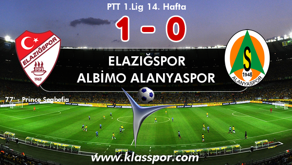 Elazığspor 1 - Albimo Alanyaspor 0