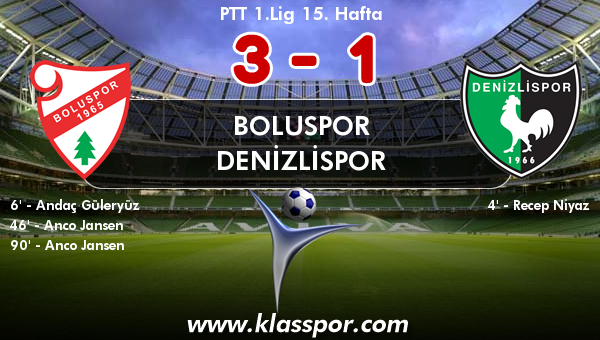 Boluspor 3 - Denizlispor 1