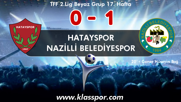 Hatayspor 0 - Nazilli Belediyespor 1