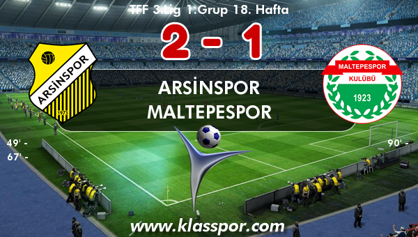 Arsinspor 2 - Maltepespor 1