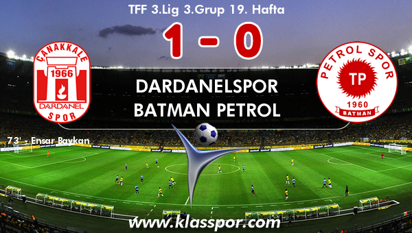 Dardanelspor 1 - Batman Petrol 0