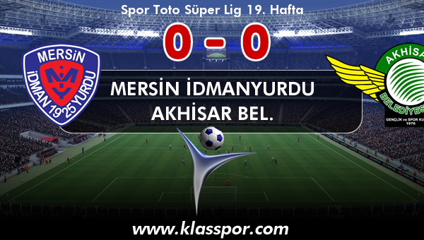 Mersin İdmanyurdu 0 - Akhisar Bel. 0