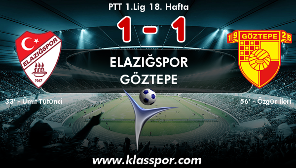 Elazığspor 1 - Göztepe 1