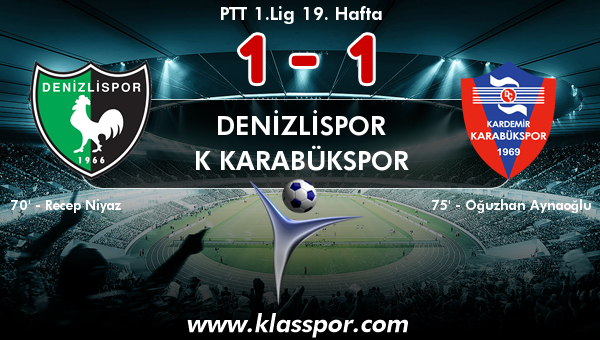 Denizlispor 1 - K Karabükspor 1