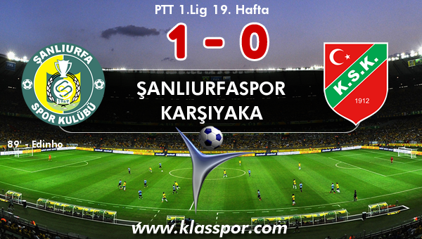 Şanlıurfaspor 1 - Karşıyaka 0