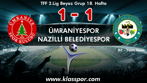 Ümraniyespor 1 - Nazilli Belediyespor 1