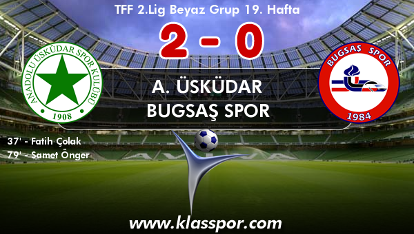 A. Üsküdar 2 - Bugsaş Spor 0