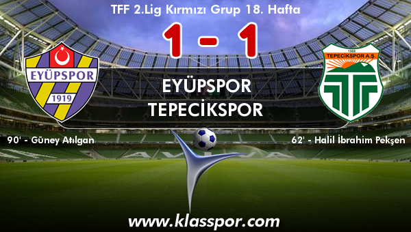 Eyüpspor 1 - Tepecikspor 1