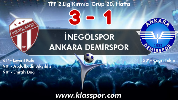 İnegölspor 3 - Ankara Demirspor 1